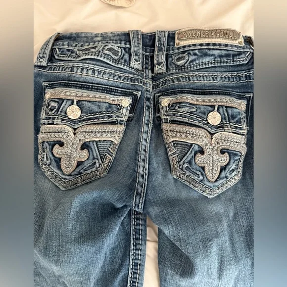 Rock Revival Cecily Blue Boot Cut Jeans - Picture 10 of 11